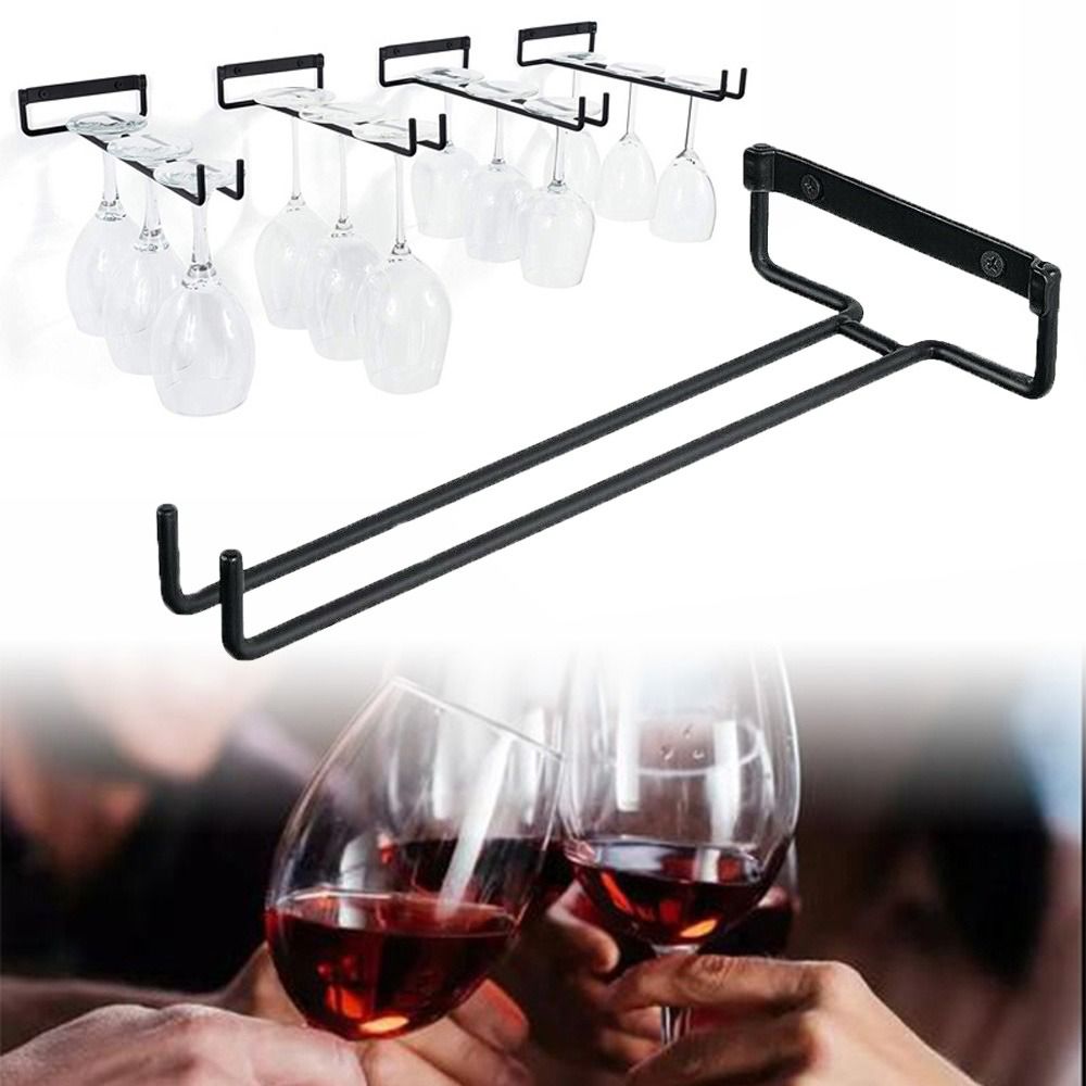 Commercial Kitchen Rack - ติดผนัง Stemware ผู้ถือแก้วไวน์ผู้ถือถ้วยแขวน Goblet แขวนชั้นวางของ