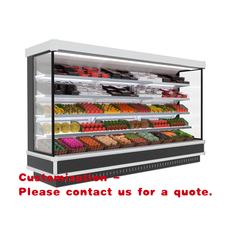 Refrigerated Display Case - ตู้แช่แข็งแบบกระจกสองประตู รุ่นขายดี สำหรับโชว์เครื่องดื่ม แบบควบคุมอุณหภูมิเดียว