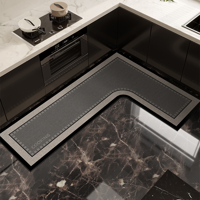 Commercial Kitchen Vinyl Flooring - พรมปูพื้นครัว PVC กันน้ำ กันลื่น ลายไวนิล รูปตัว