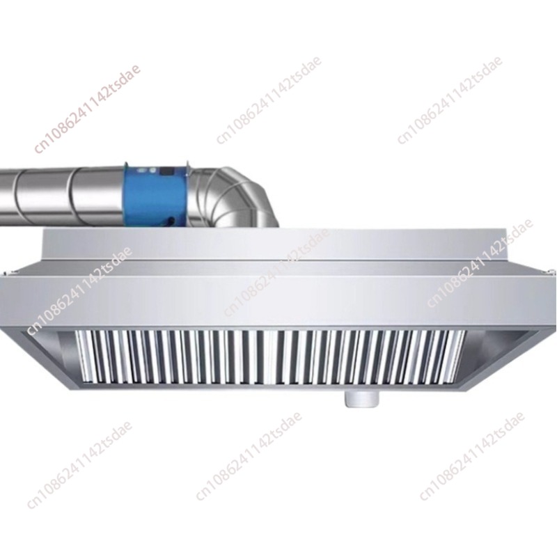 Commercial Kitchen Range Hood - เครื่องดูดควันสเตนเลสสตีลเชิงพาณิชย์, พัดลมดูดอากาศขนาดใหญ่ เสียงเงียบ สำหรับครัวโรงแรมและเตาในชนบท