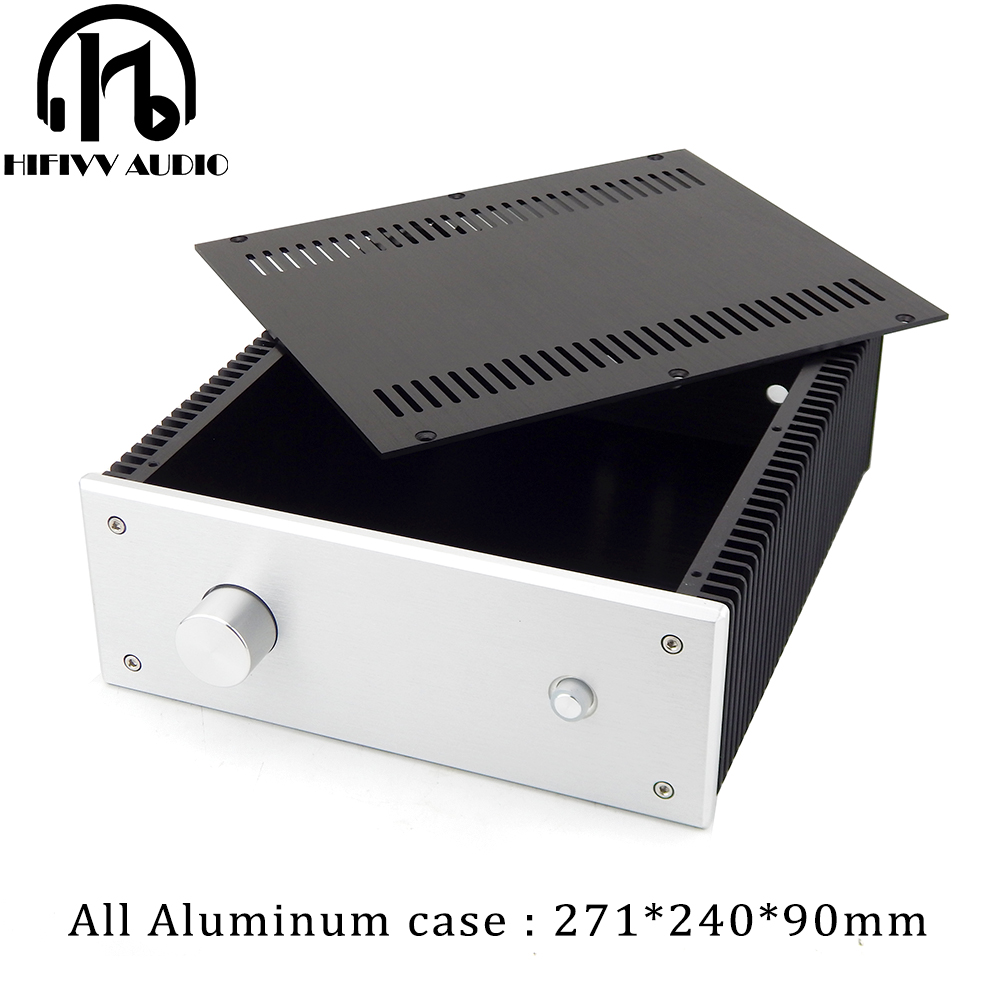 Refrigerated Display Case - อลูมิเนียมสำหรับ HiFi เครื่องขยายเสียงแชสซี Preamplifier PSU Professional