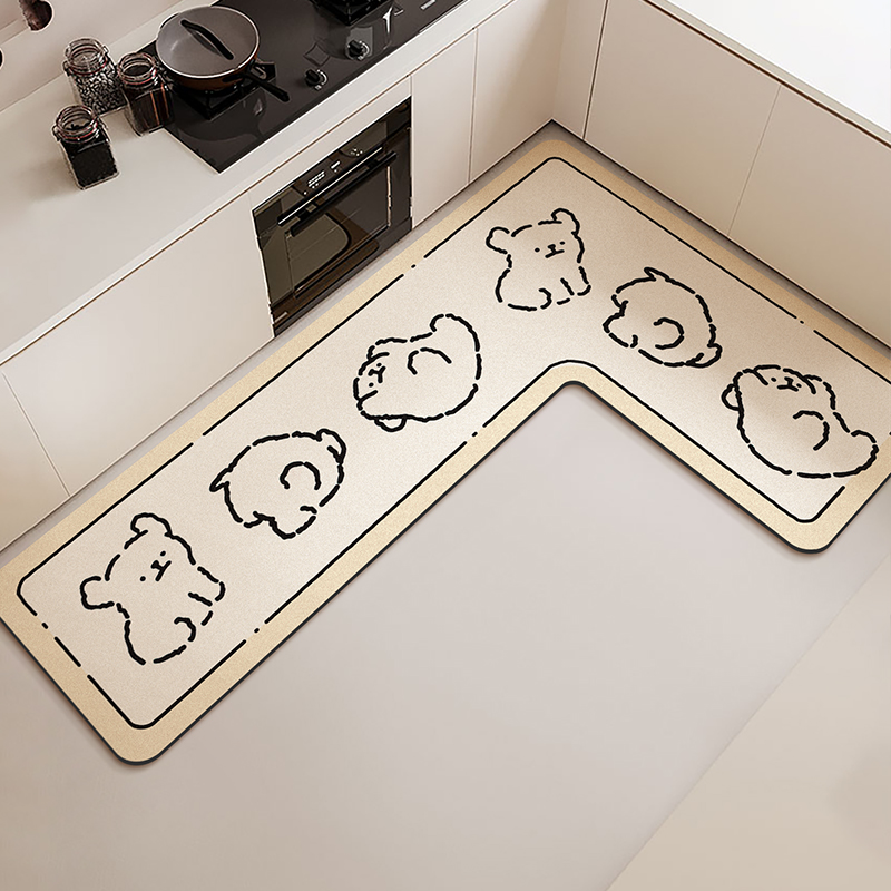 Commercial Kitchen Vinyl Flooring - พรมปูพื้นรูปตัว L สำหรับห้องครัว กันน้ำ กันลื่น ไวนิล