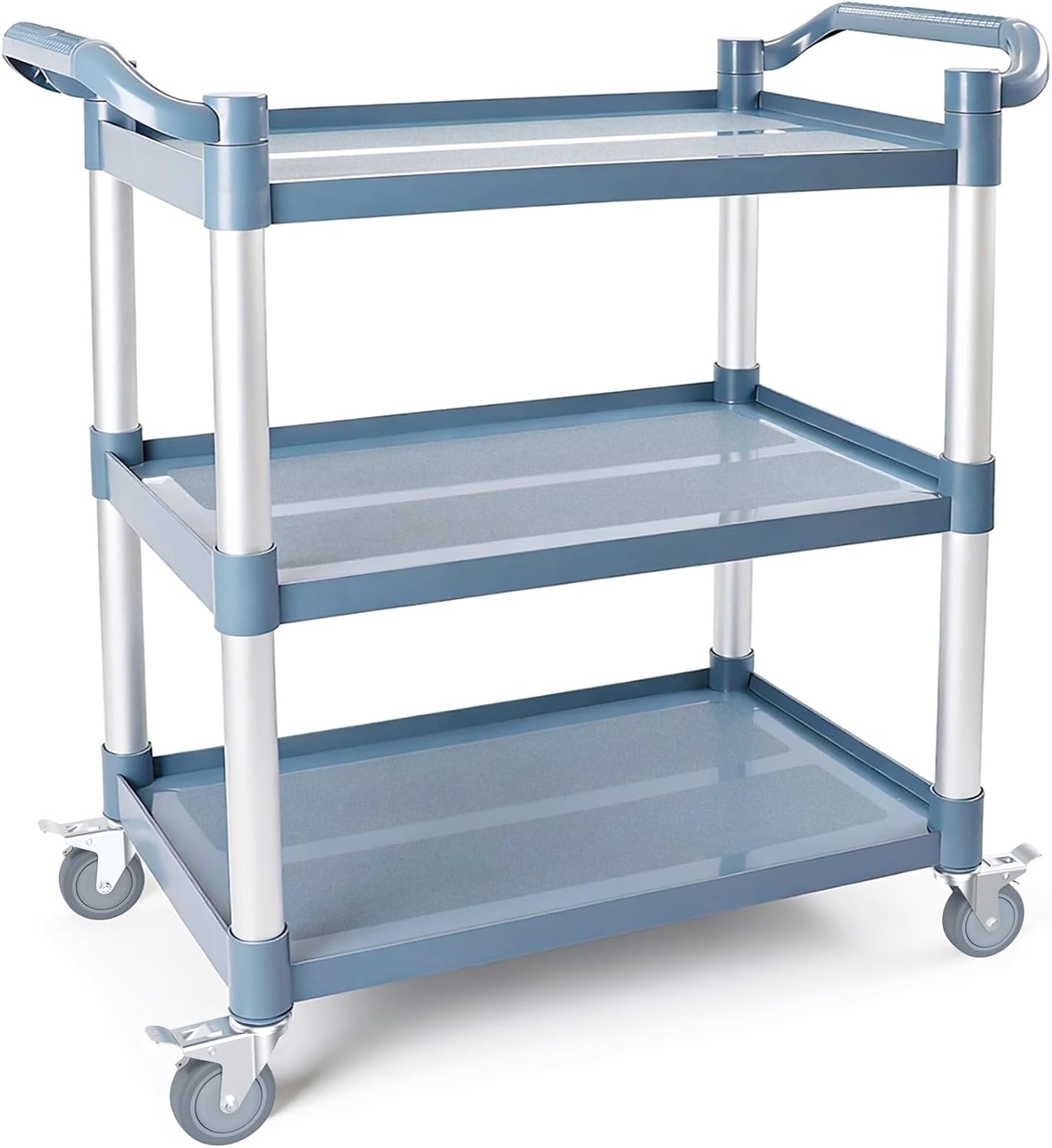 Commercial Kitchen On Wheels - รถเข็นอเนกประสงค์ 3 ชั้น แบบมีล้อ รถเข็นบริการเชิงพาณิชย์ รถเข็นครัวสำหรับงานหนัก