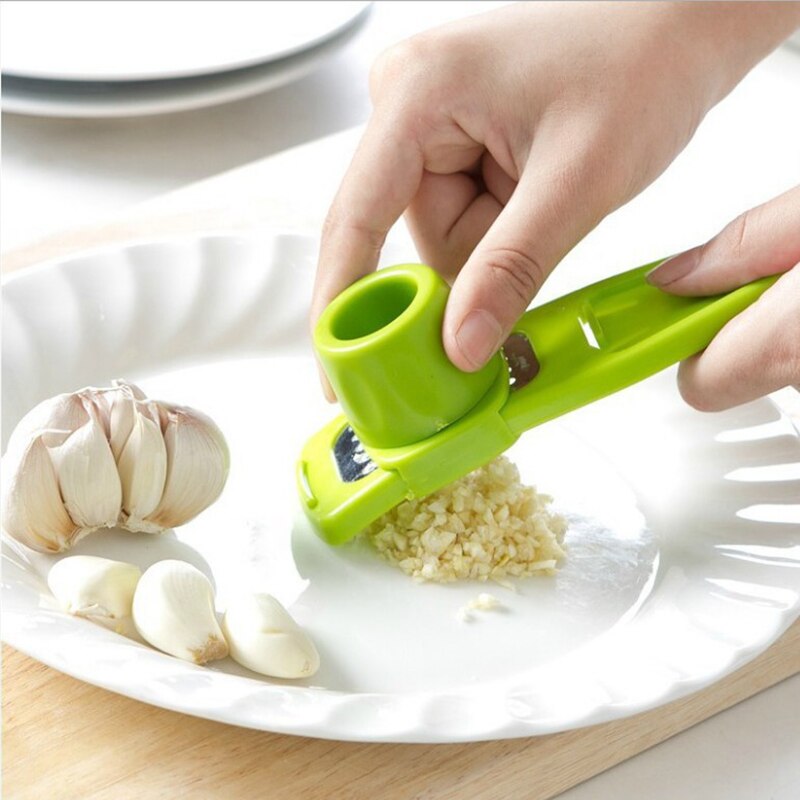 Commercial Kitchen Products - เครื่องบดกระเทียมขนาดเล็ก1แพ็คเครื่องบดกระเทียมในครัวเครื่องบดกระเทียมสุดสร้างสรรค์เครื่องบดกระเทียมด้วยมืออุปกรณ์ในครัวสีเขียว
