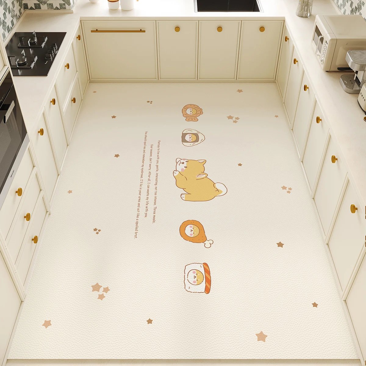 Commercial Kitchen Vinyl Flooring - พรมครัว PVC กันน้ำ กันลื่น ป้องกันคราบน้ำมัน ตกแต่งบ้าน