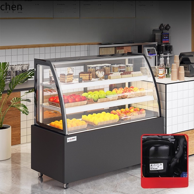 Refrigerated Display Case - ตู้แช่เค้ก ZML ตู้แช่เย็นเก็บรักษาความสด ตู้แช่ขนมหวานเชิงพาณิชย์ ตู้โชว์แบบตั้งโต๊ะระบบทำความเย็นด้วยอากาศ