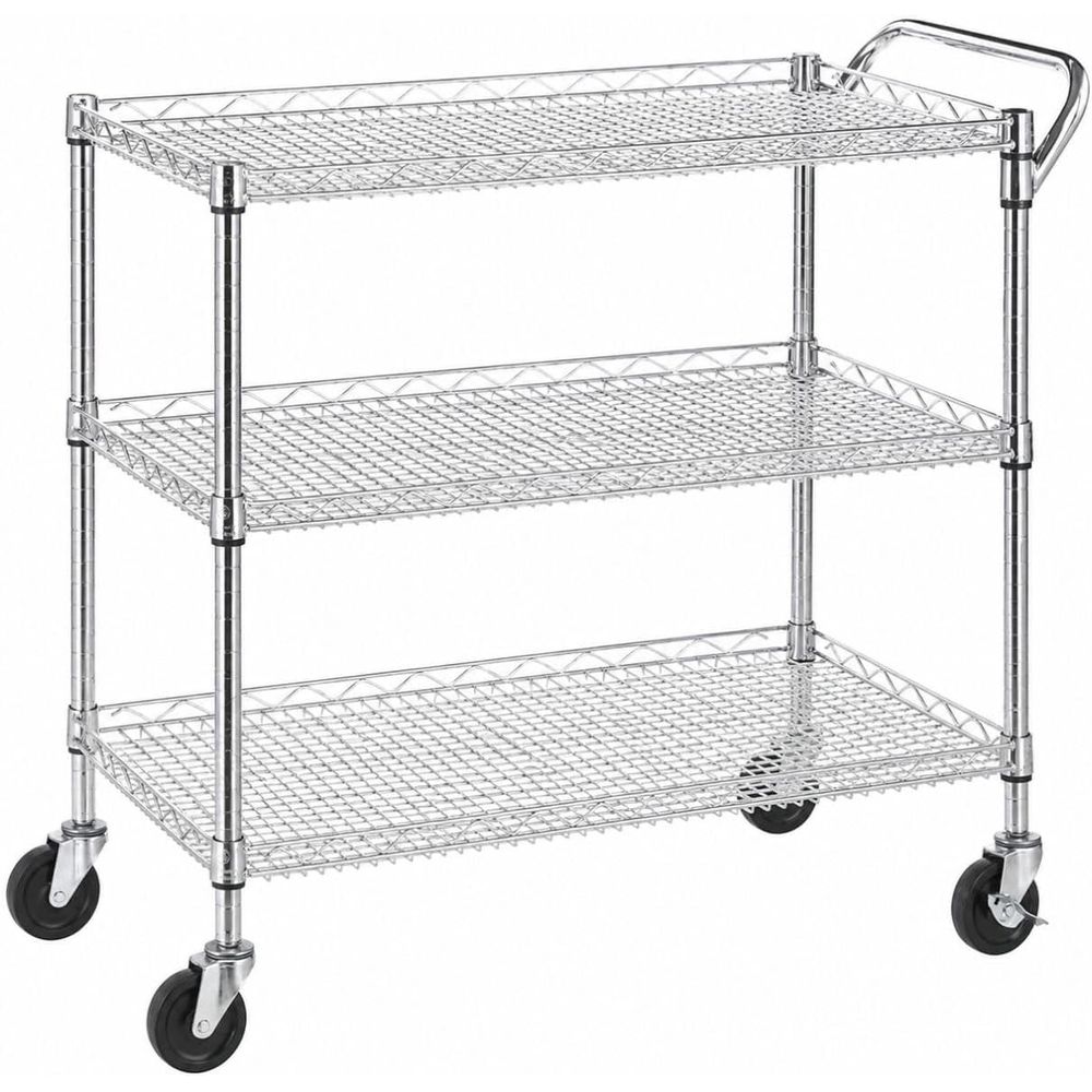 Commercial Kitchen On Wheels - รถเข็นครัวอเนกประสงค์แบบ 3 ชั้น พร้อมล้อเลื่อน ขนาดใหญ่ 45