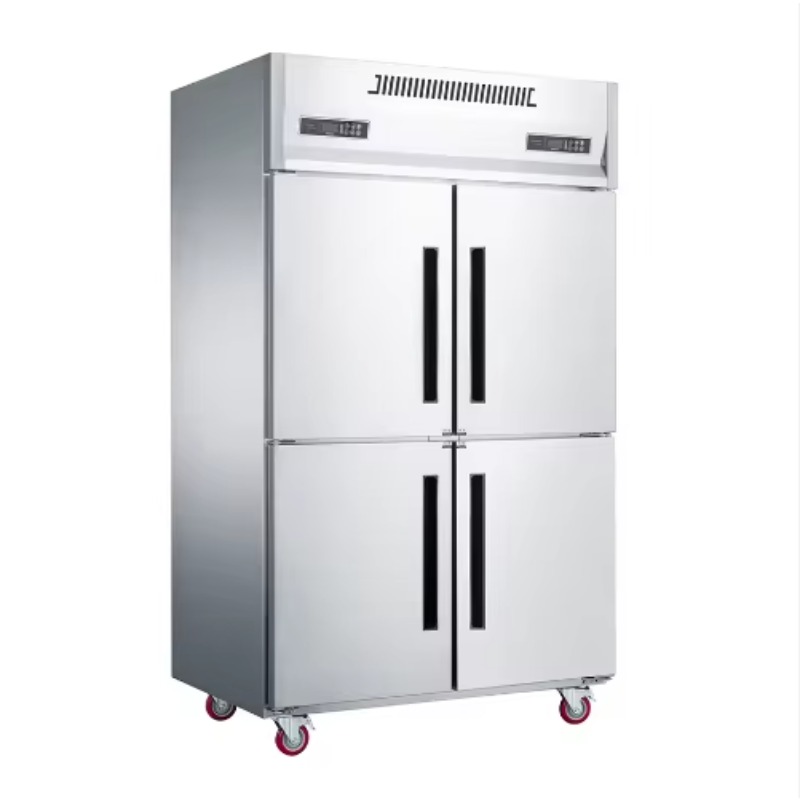 Commercial Kitchen Door - ตู้แช่แข็งสแตนเลสแบบตั้งตรงสองอุณหภูมิ 4/6 ประตู สำหรับครัวโรงแรม