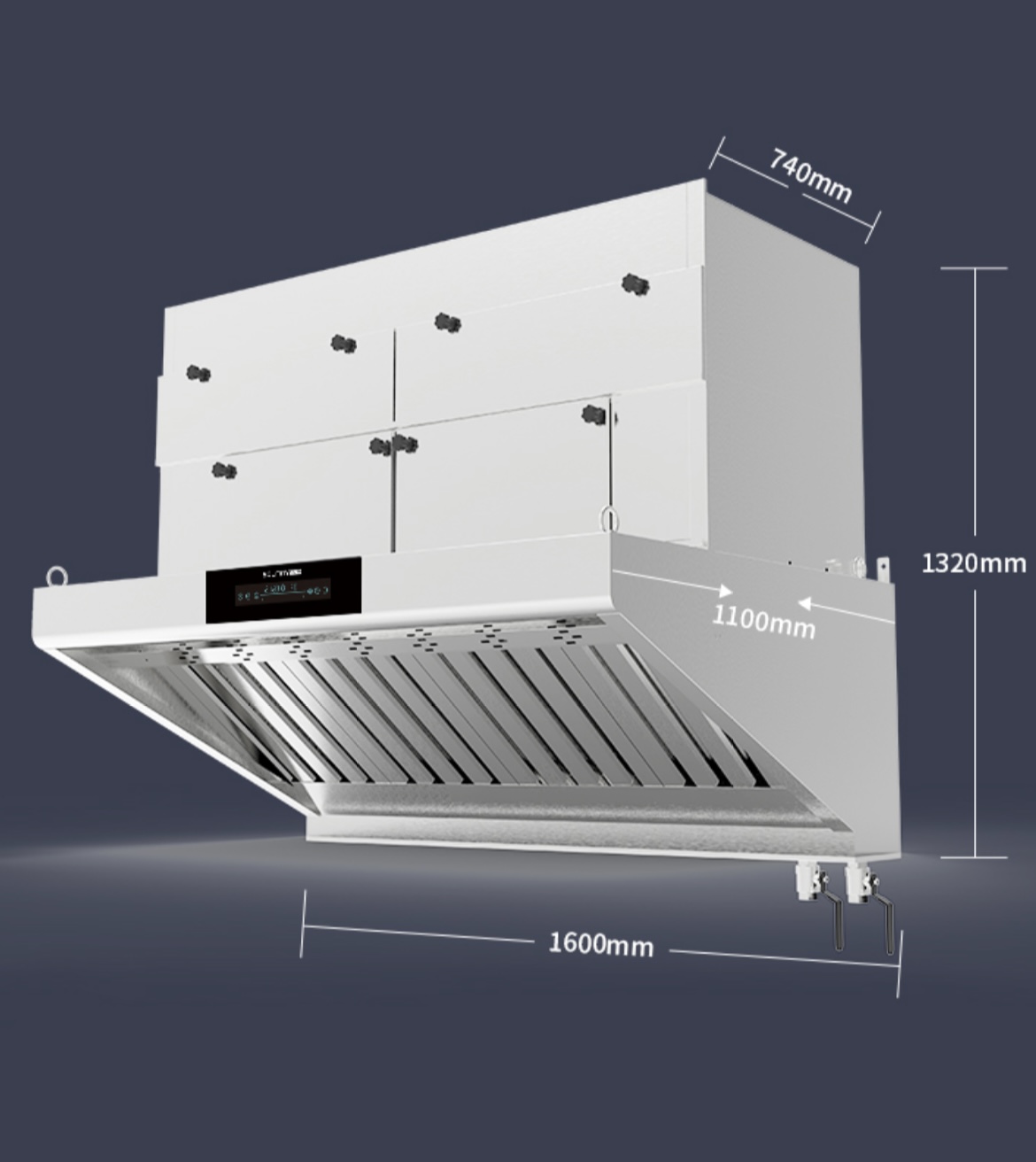 Commercial Kitchen Range Hood - เครื่องดูดควันแบบไม่มีท่อระบายอากาศในครัว พร้อมตัวกรอง ESP สำหรับเชิงพาณิชย์