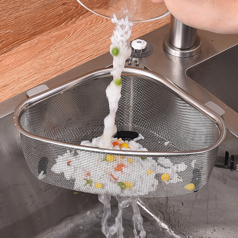 Commercial Kitchen Rack - ตะแกรงฝารูระบายน้ำในห้องครัวทำจากสแตนเลสตะแกรงเก็บข้อมูลตัวกรองชั้นวางของในห้องครัวสำหรับจัดวางผักปอกเปลือกไข่