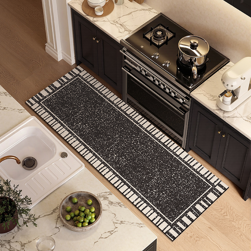 Commercial Kitchen Vinyl Flooring - พรมปูพื้นห้องครัวกันลื่นป้องกันความเมื่อยล้าพรมหนังพีวีซีกันน้ำพรมยาวสไตล์โมเดิร์นตกแต่งบ้านพรมไวนิล