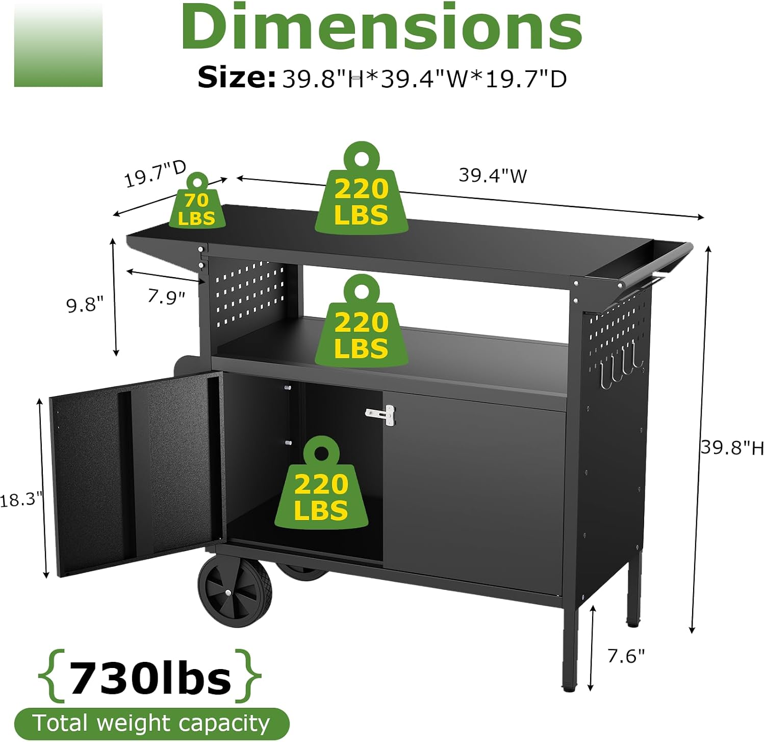 รถเข็นปิ้งย่างกลางแจ้งพร้อมโต๊ - Commercial Kitchen Tables บทวิจารณ์และราคา