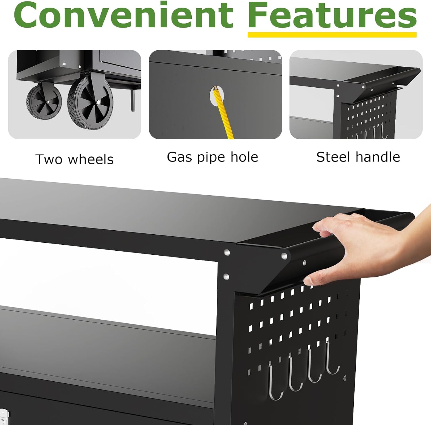 รถเข็นปิ้งย่างกลางแจ้งพร้อมโต๊ - Commercial Kitchen Tables บทวิจารณ์และราคา