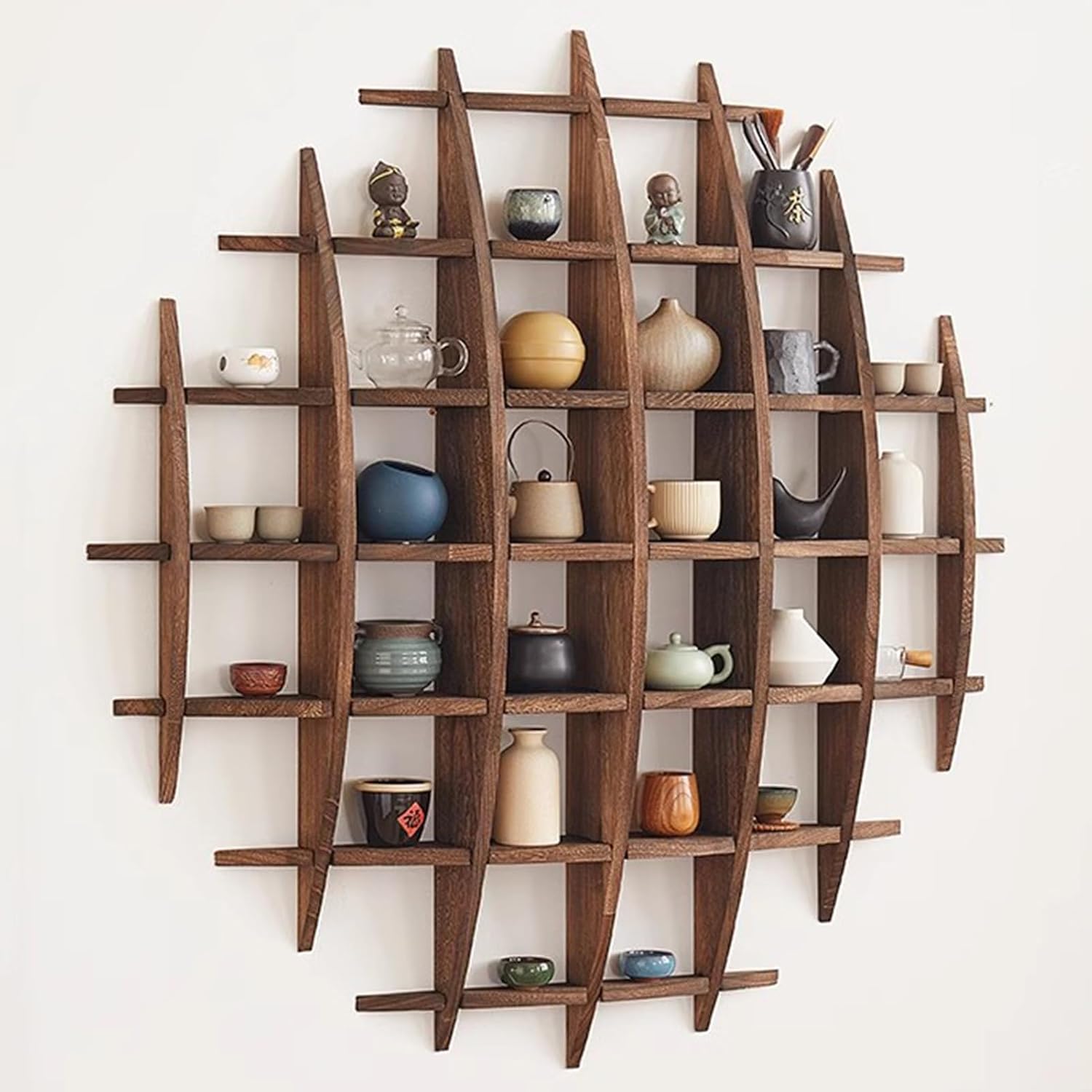 ที่วางถ้วยชาจีนไม้เนื้อแข็งติด - Commercial Kitchen Rack บทวิจารณ์และราคา