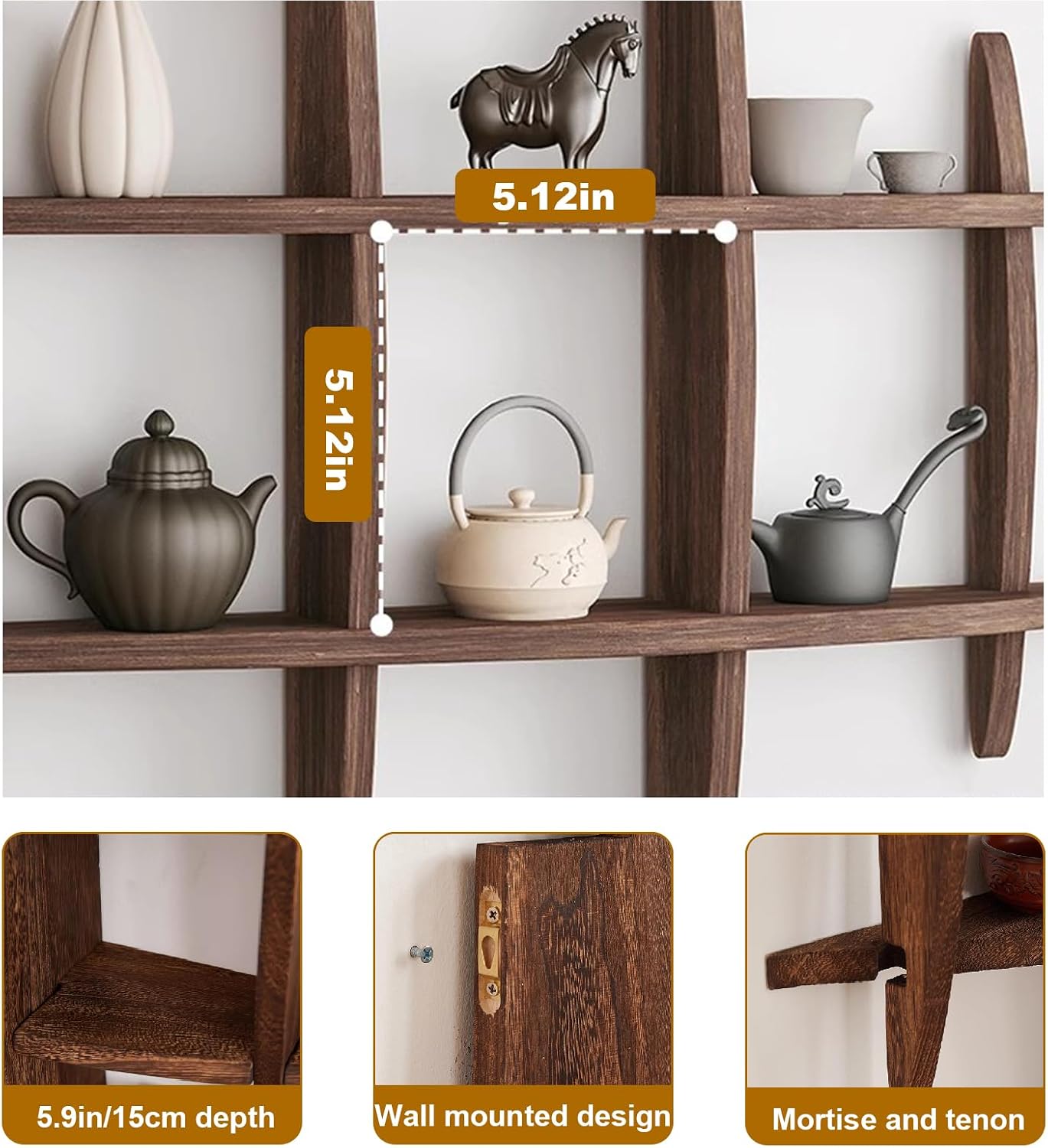 ที่วางถ้วยชาจีนไม้เนื้อแข็งติด - Commercial Kitchen Rack บทวิจารณ์และราคา
