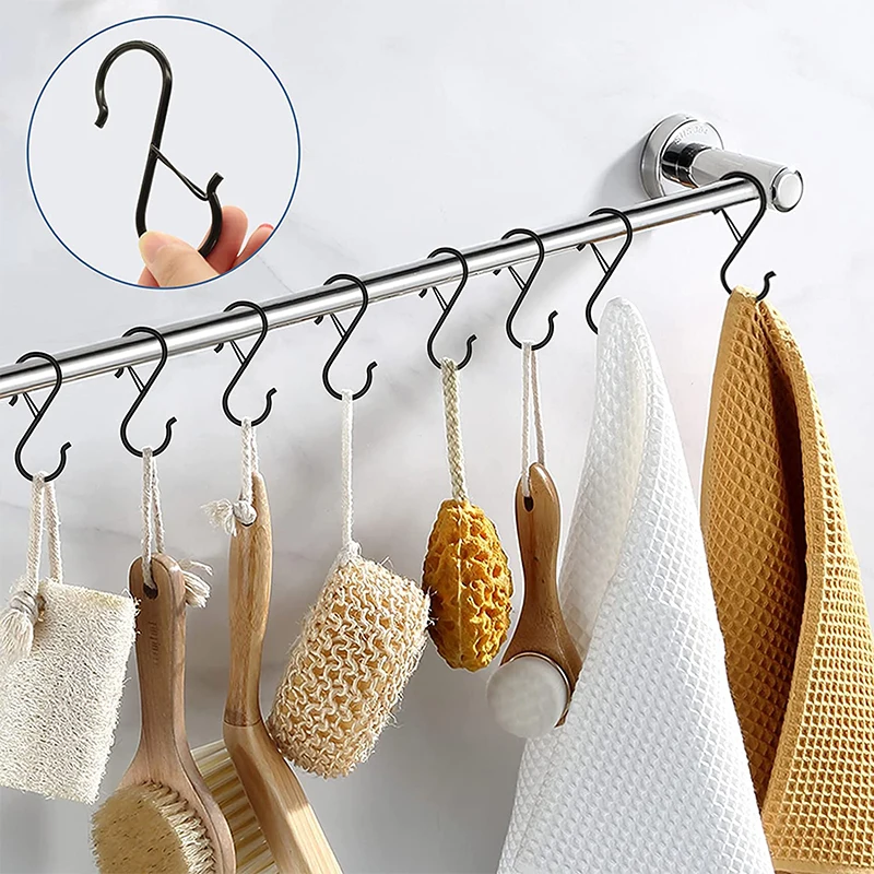 10/100pcs ตะขอแขวนโลหะ S รูปตะ - Commercial Kitchen Rack บทวิจารณ์และราคา