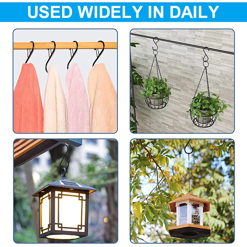 10/100pcs ตะขอแขวนโลหะ S รูปตะ - Commercial Kitchen Rack บทวิจารณ์และราคา