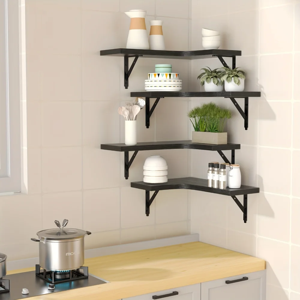 ชั้นวางของติดผนังลายไม้ธรรมชาต - Commercial Kitchen Rack บทวิจารณ์และราคา