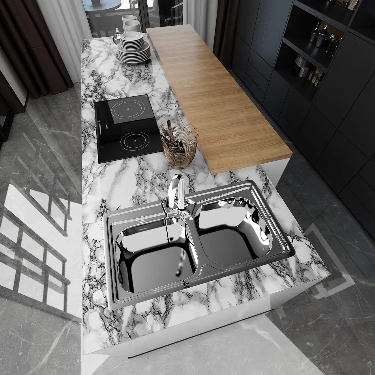 สติกเกอร์ติดผนังกันน้ำพีวีซี s - Commercial Kitchen Wall Panels บทวิจารณ์และราคา