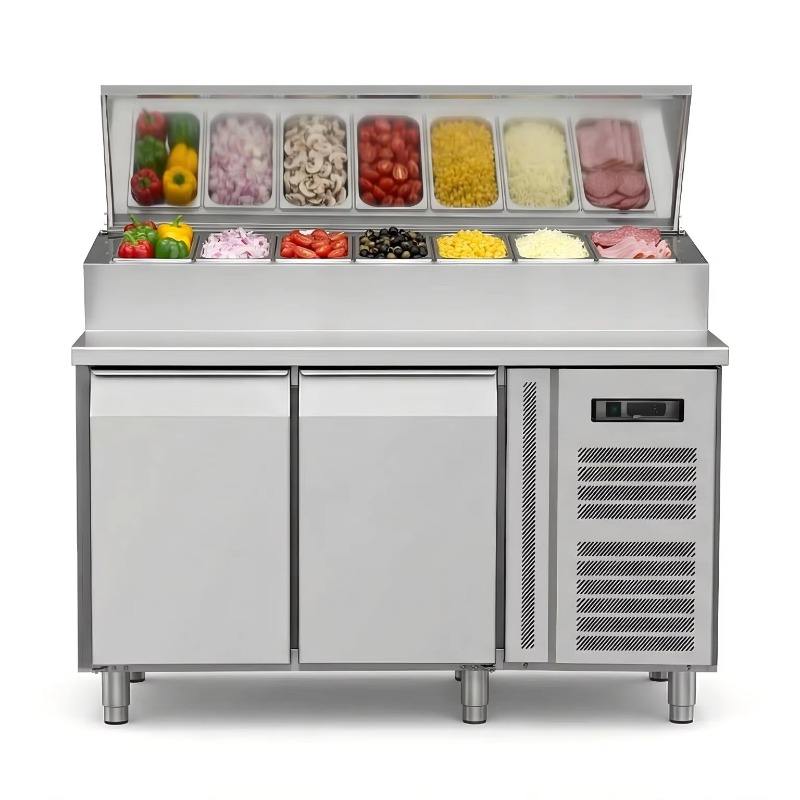 ตู้เย็นเตรียมอาหารแบบ OEM 2 ปร - Commercial Kitchen Door บทวิจารณ์และราคา