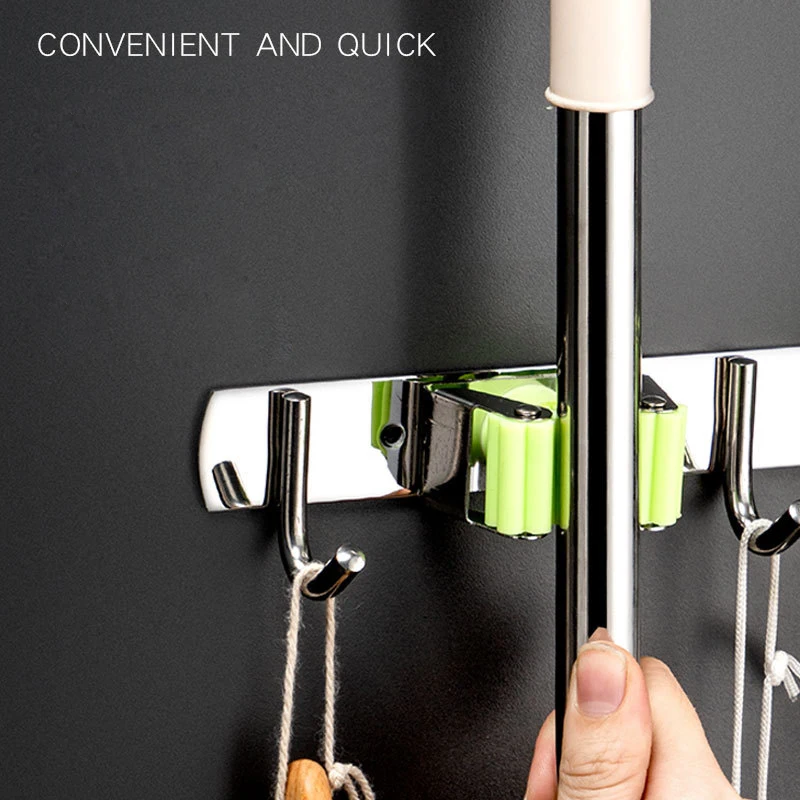สแตนเลสสตีล Wall Mount Mop Han - Commercial Kitchen Utensil Holder บทวิจารณ์และราคา