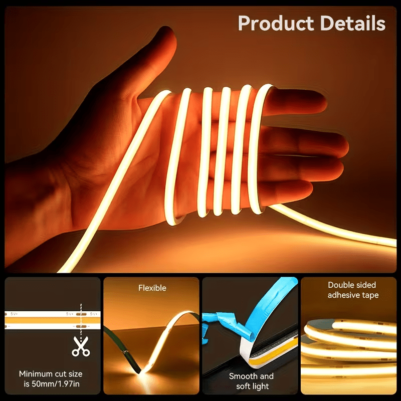 ไฟแถบ LED USB 5V 320LED/M กันน - Commercial Kitchen Light บทวิจารณ์และราคา