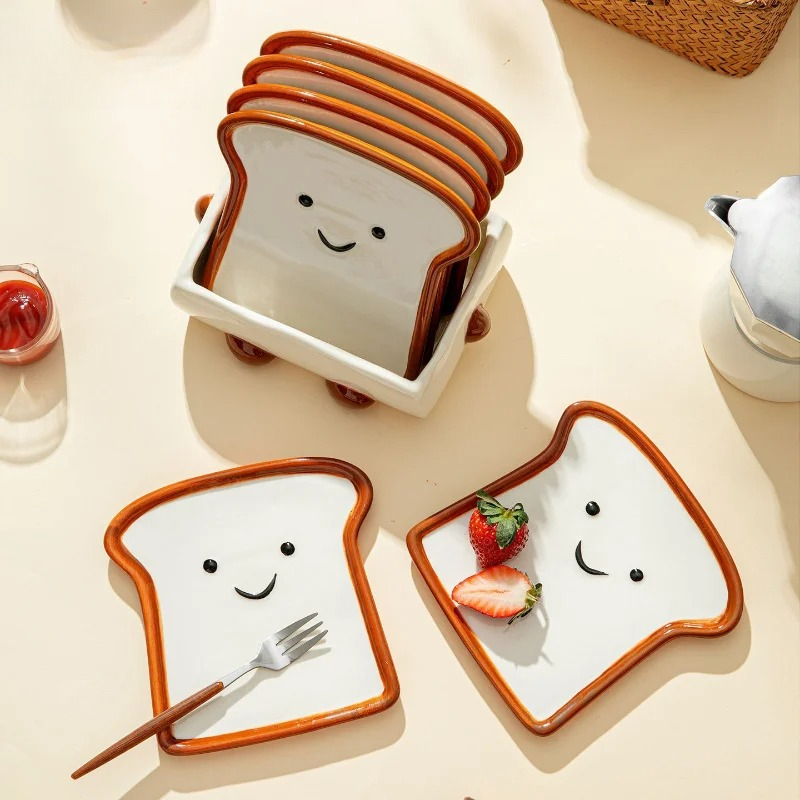 จานรองอาหารรูปขนมปังยิ้ม ดีไซน - Commercial Kitchen Tables บทวิจารณ์และราคา
