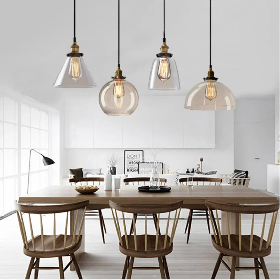 โคมไฟระย้าแก้วสไตล์วินเทจสไตล์ - Commercial Kitchen Light บทวิจารณ์และราคา
