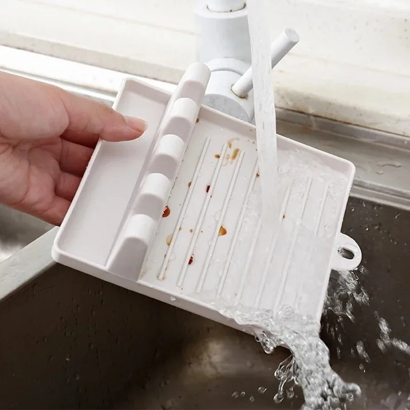 ฝาปิดกระทะรองรับช้อนหม้อวางไม้ - Commercial Kitchen Utensil Holder บทวิจารณ์และราคา