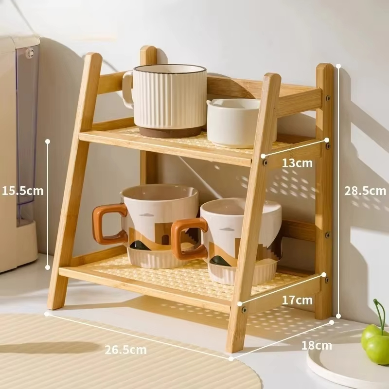 ชั้นวางของไม้ไผ่แบบย้อนยุค 2 ช - Commercial Kitchen Tables บทวิจารณ์และราคา