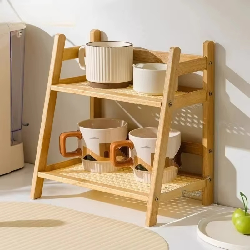ชั้นวางของไม้ไผ่แบบย้อนยุค 2 ช - Commercial Kitchen Tables บทวิจารณ์และราคา