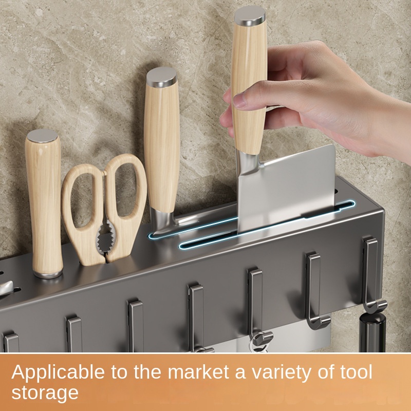 ชั้นวางของในครัวแบบไม่ต้องใช้เ - Commercial Kitchen Utensil Holder บทวิจารณ์และราคา