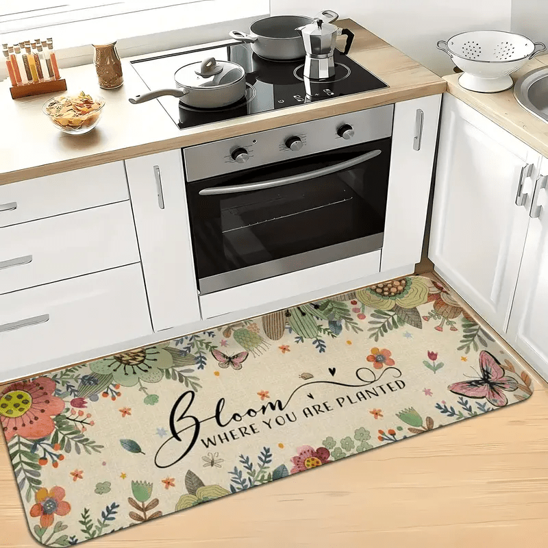 พรมปูพื้นลายดอกทานตะวันสีน้ำแล - Commercial Kitchen Background บทวิจารณ์และราคา