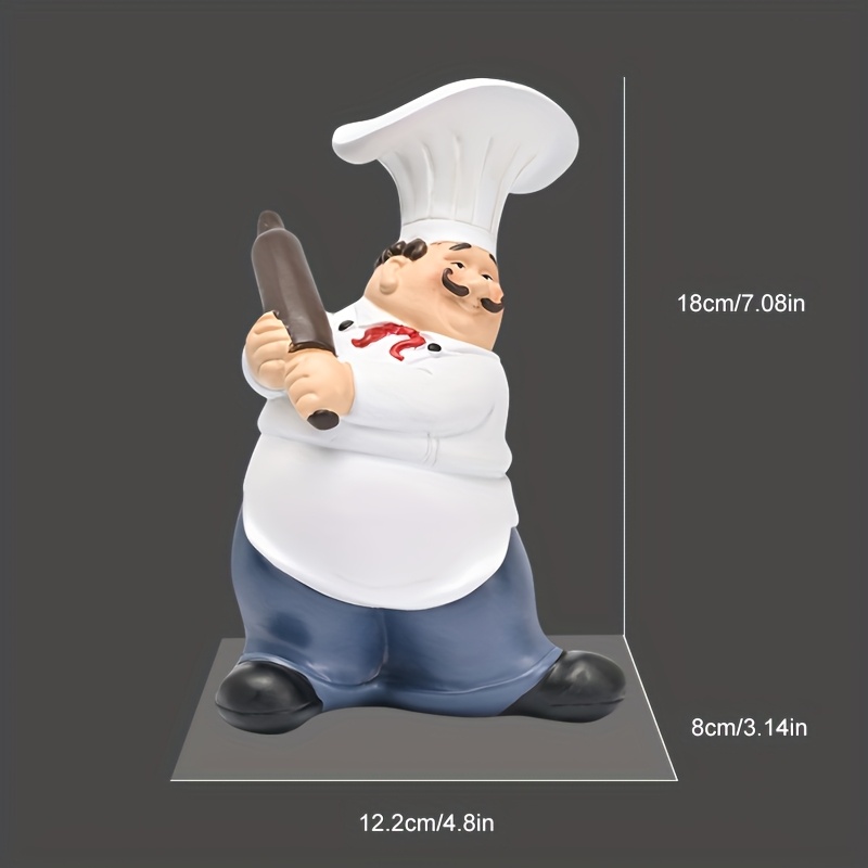 รูปปั้นเรซิ่นเชฟหนวดเคราพร้อมไ - Commercial Kitchen Tables บทวิจารณ์และราคา