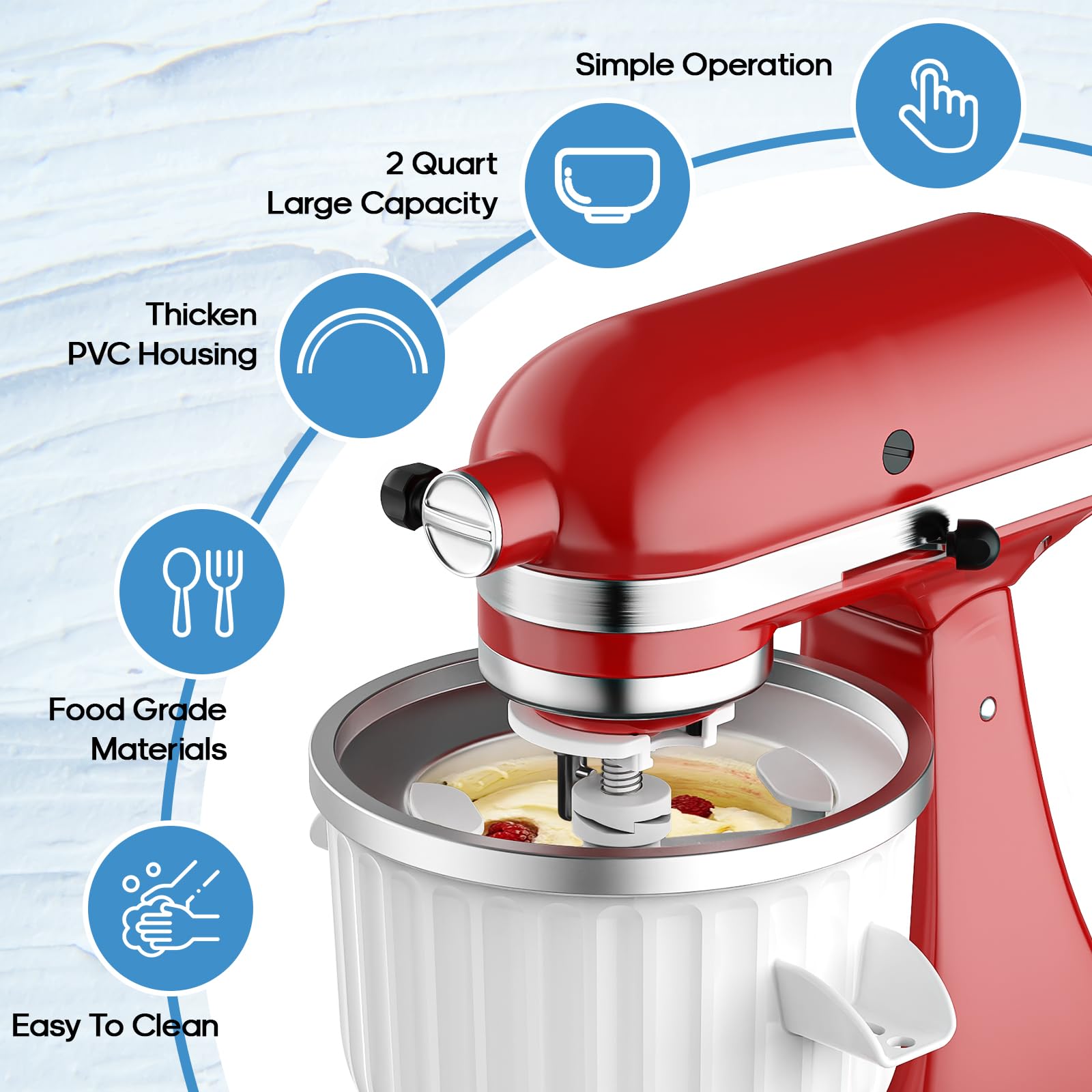 อุปกรณ์ทำไอศกรีมขนาด 2 ควอร์ต  - Commercial Kitchen Products บทวิจารณ์และราคา