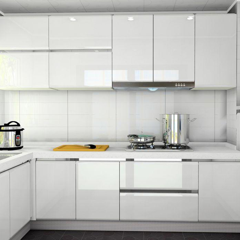 สติ๊กเกอร์ติดผนังสีขาวเงาสำหรั - Commercial Kitchen Wall Panels บทวิจารณ์และราคา