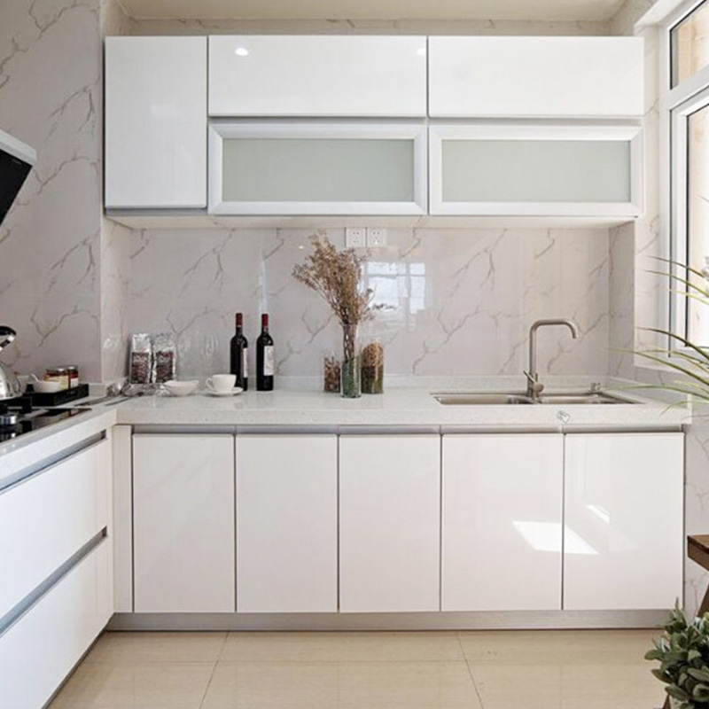 สติ๊กเกอร์ติดผนังสีขาวเงาสำหรั - Commercial Kitchen Wall Panels บทวิจารณ์และราคา