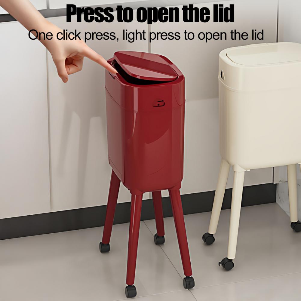 ถังขยะมีขาตั้งสูงพร้อมล้อเลื่อ - Commercial Kitchen On Wheels บทวิจารณ์และราคา