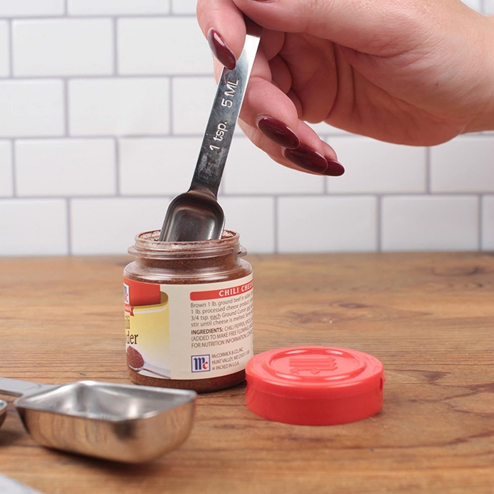 ช้อนตวงสแตนเลสสตีล6ชิ้นพร้อมสเ - Commercial Kitchen Products บทวิจารณ์และราคา