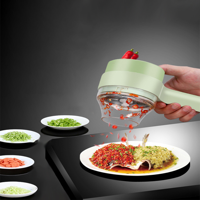 4In1 เครื่องตัดผักไฟฟ้าชุดมือถ - Commercial Kitchen Products บทวิจารณ์และราคา