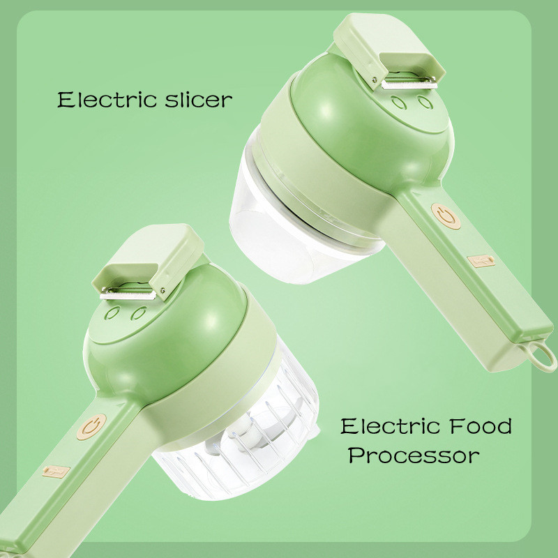 4In1 เครื่องตัดผักไฟฟ้าชุดมือถ - Commercial Kitchen Products บทวิจารณ์และราคา