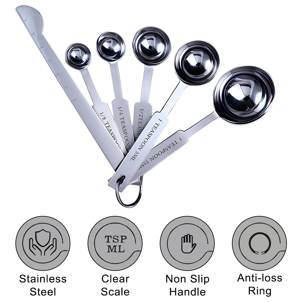 STACKABLE วัดถ้วยและช้อนชุดเคร - Commercial Kitchen Products บทวิจารณ์และราคา