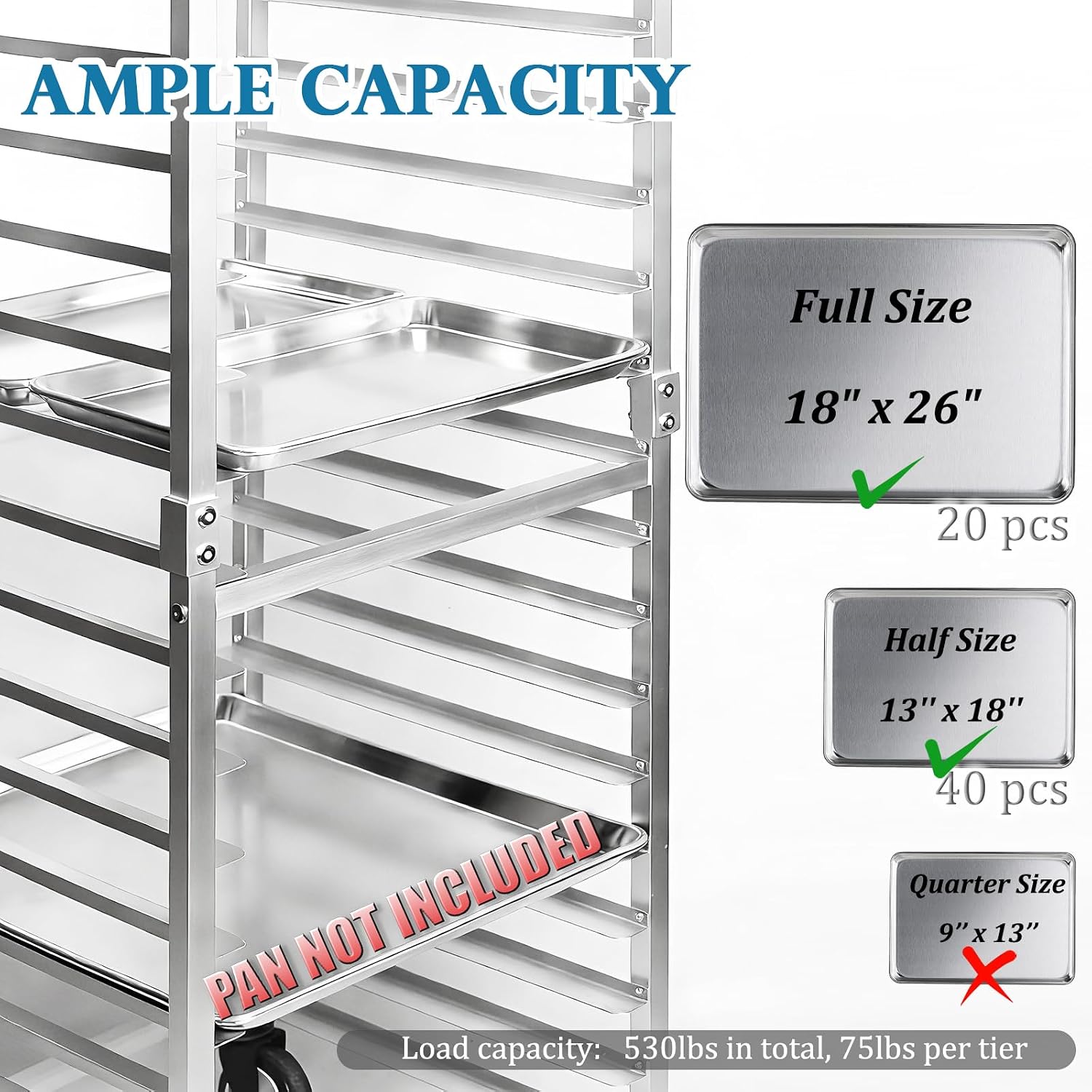 ชั้นวางถาดสแตนเลส 20 ชั้น พร้อ - Commercial Kitchen Rack บทวิจารณ์และราคา